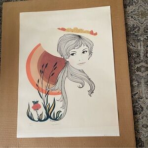 Vintage 1976 Madeline “Sunshine” Lithograph limited edition 34/600 Pencil Signed